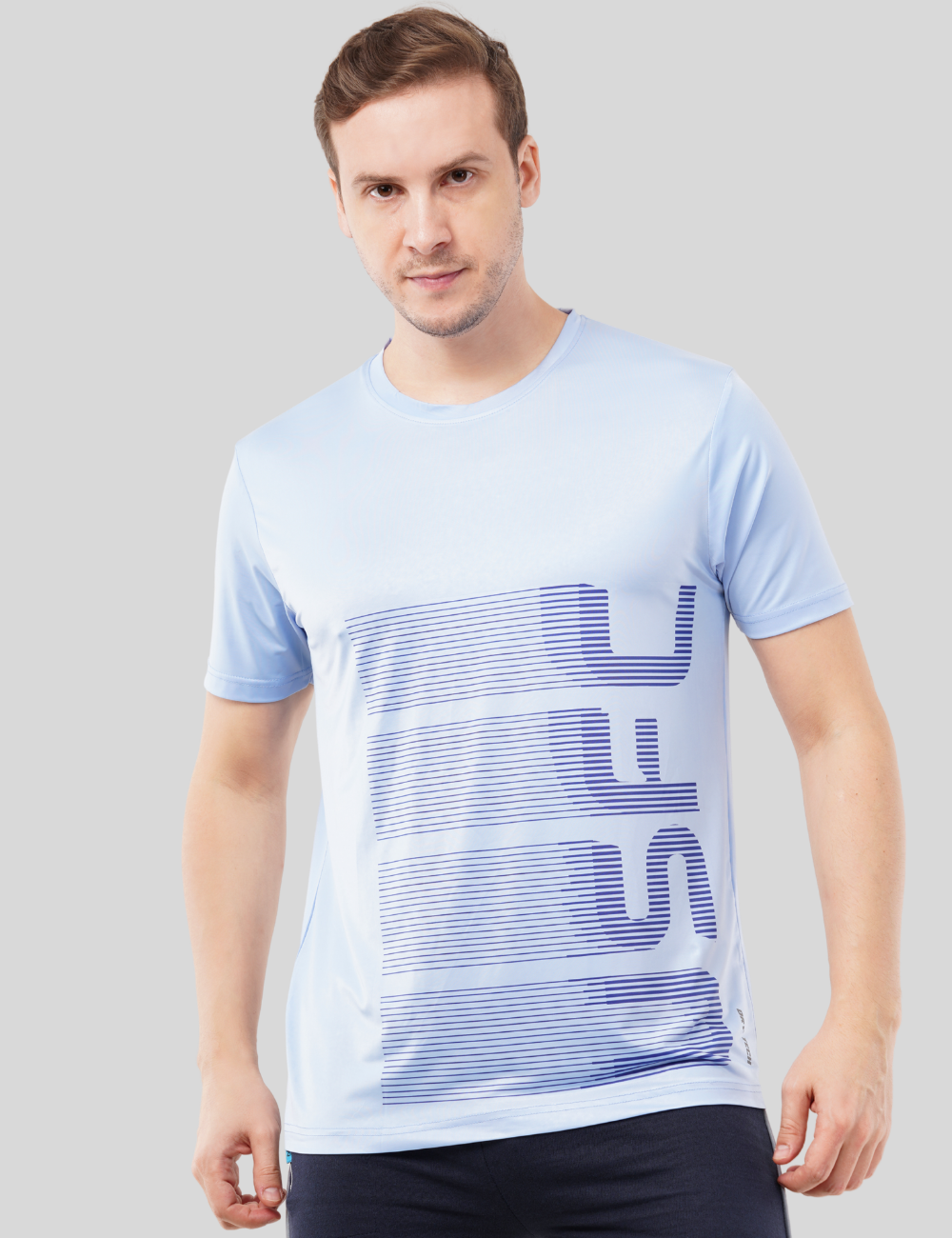 Nylon Feel Dry Fit T Shirt - USFC Blue (Vertical)