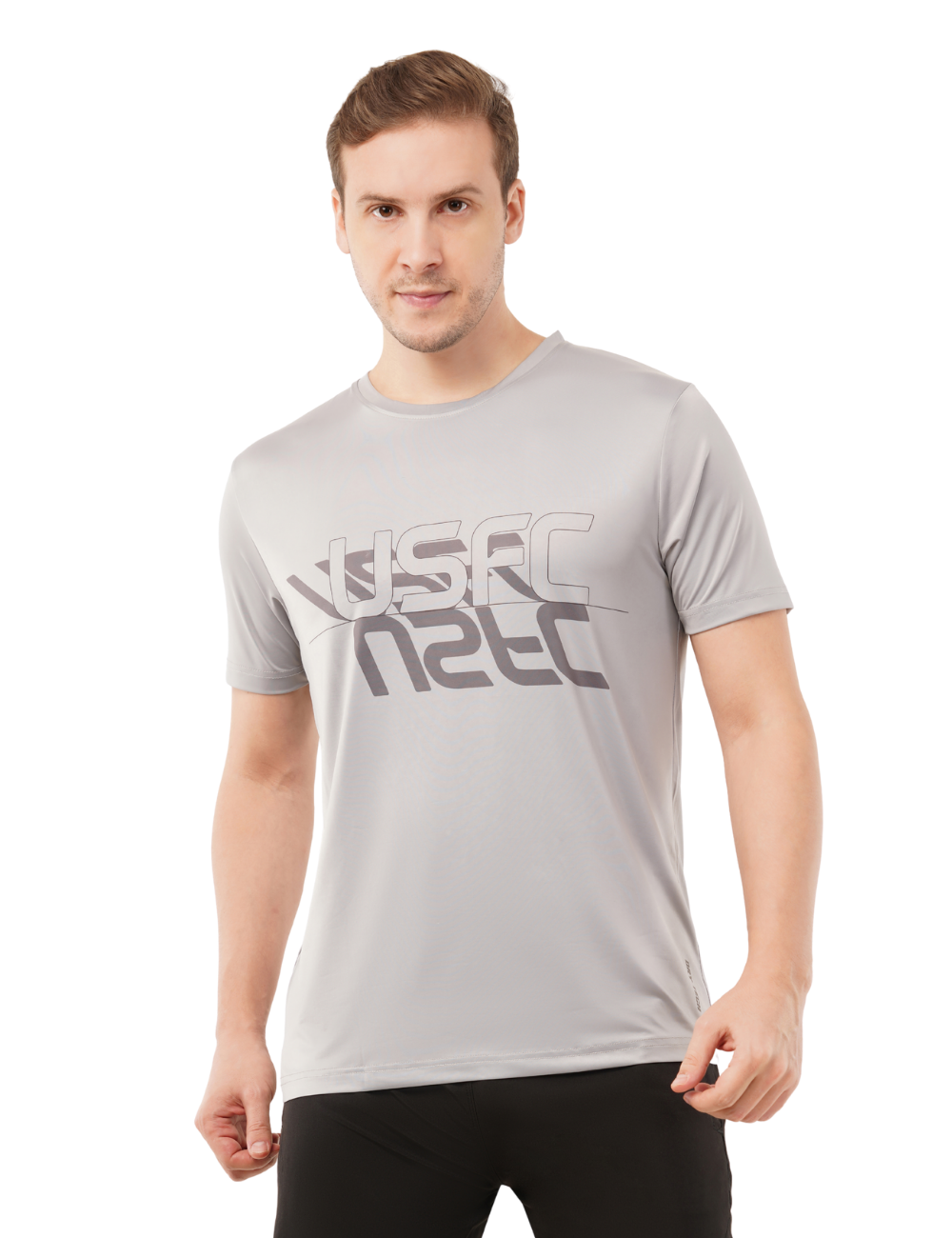 Nylon Feel Dry Fit T Shirt - USFC Grey