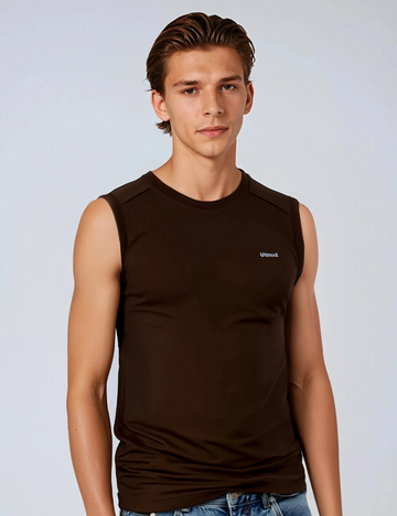 Dry Fit Singlet - Brown