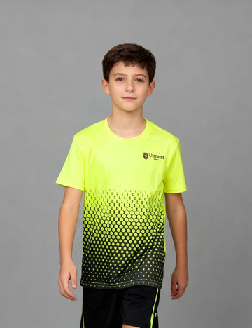 KIDS PRINTED DRY FIT T SHIRT - SK32