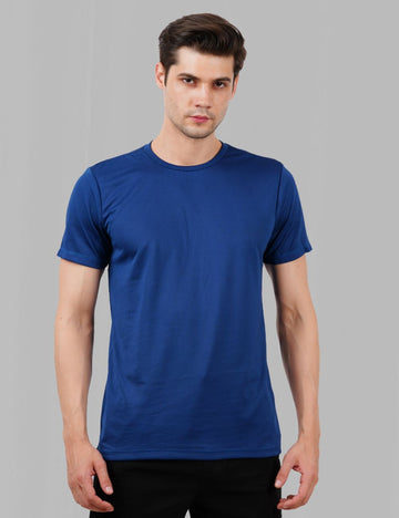ROUND NECK DOT KNIT DRY FIT T SHIRT - A18