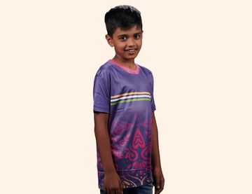 KIDS PRINTED DRY FIT T SHIRT - SK25