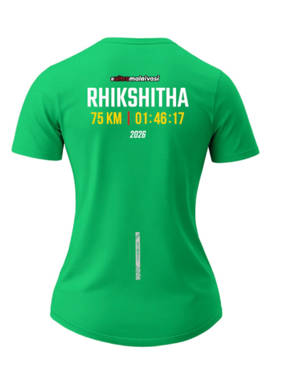 Ladies Fit - 15 K Finisher T-Shirt – Personalized with Name & Official Finish Time