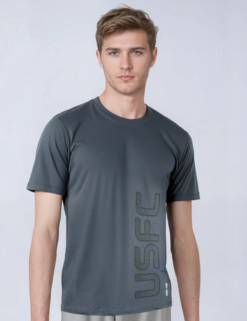 Nylon Feel Dry Fit T Shirt - USFC Navy