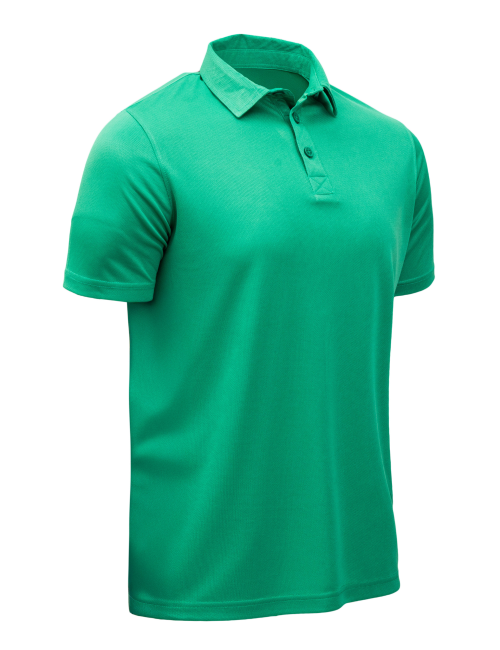 SELF COLLAR DOT KNIT POLYSTER POLO - A26