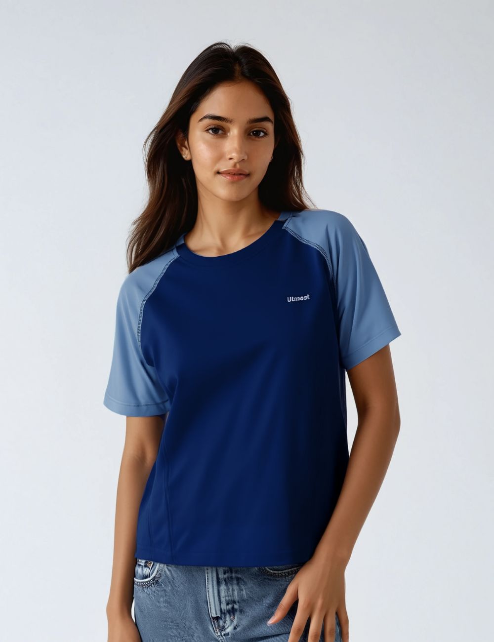 Ladies Polyester Dry Fit T-Shirt with Raglan Sleeves - X04(REGULAR FIT)