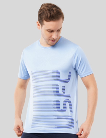 Nylon Feel Dry Fit T Shirt - USFC Blue (Vertical)