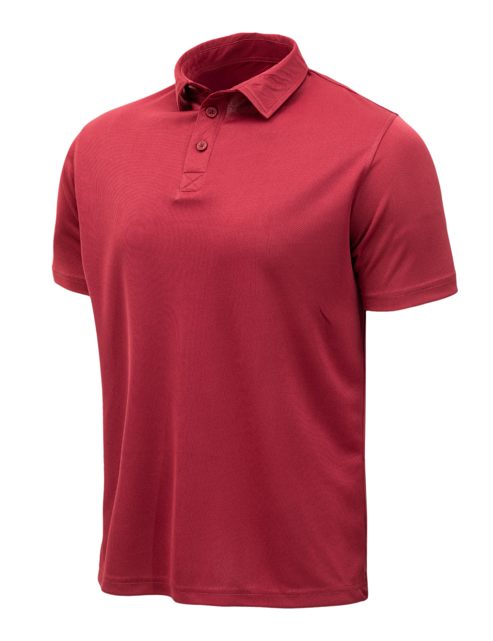 SELF COLLAR DOT KNIT POLYSTER POLO - A26