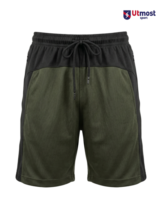SHORTS WITH CONTRAST PANEL - B07