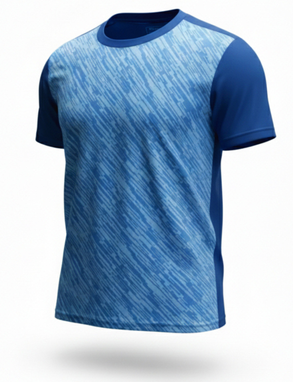 Light Weight Graphic stretchable Print Dry Fit T-Shirt  A29 Blue