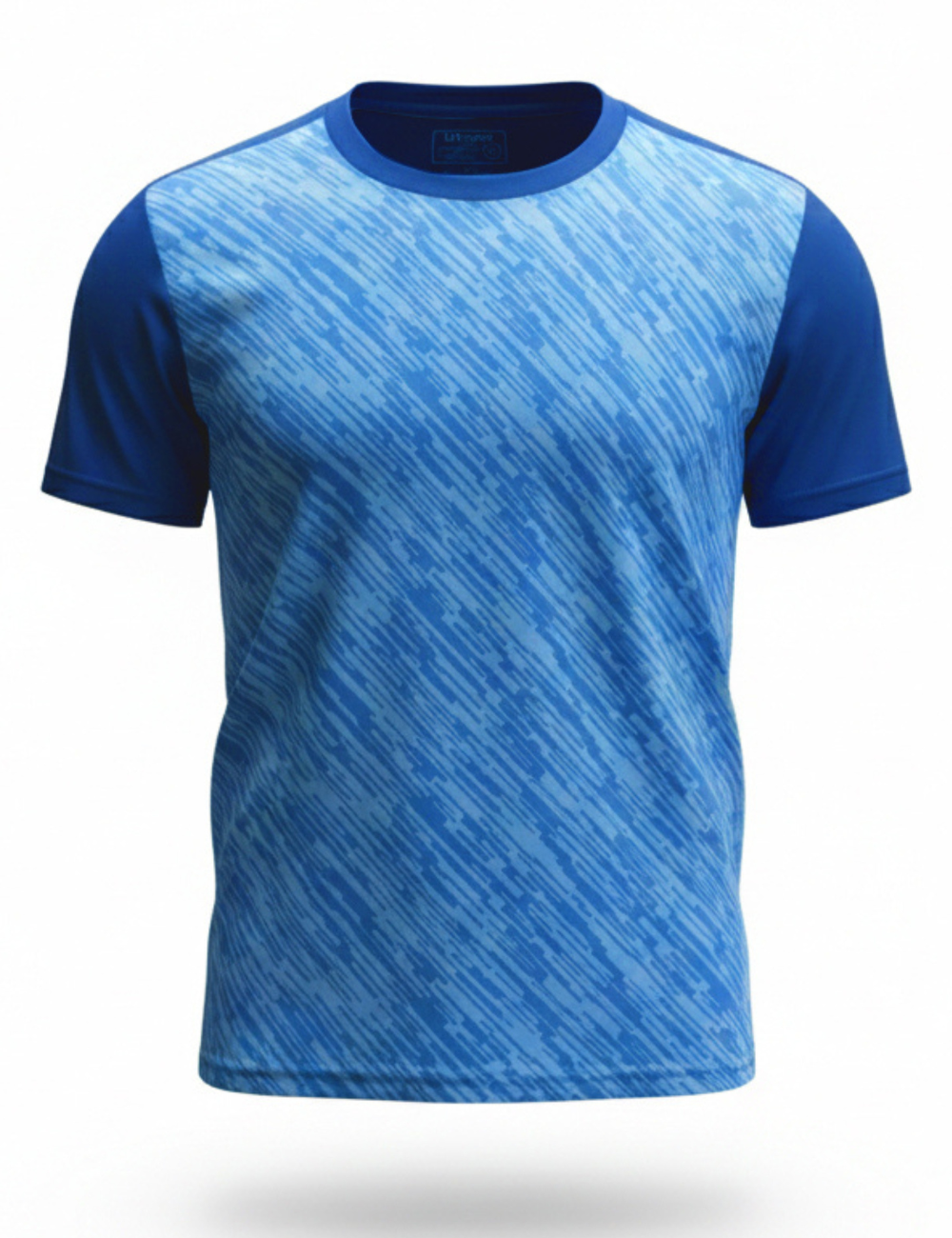 Light Weight Graphic stretchable Print Dry Fit T-Shirt  A29 Blue