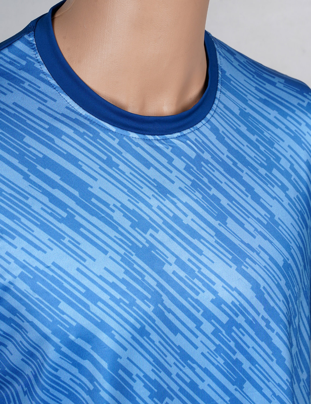 Light Weight Graphic stretchable Print Dry Fit T-Shirt  A29 Blue