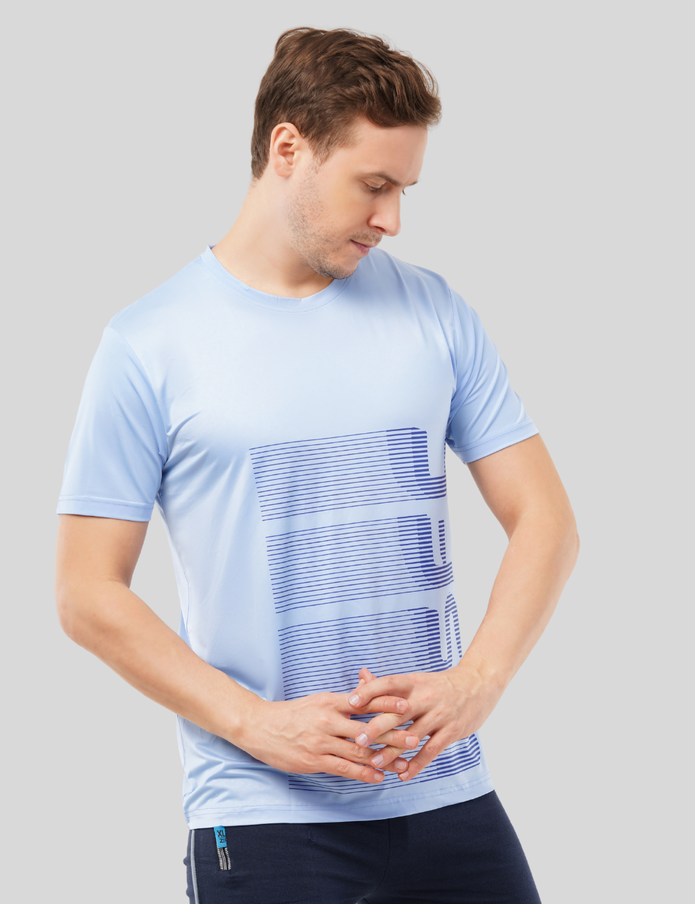 Nylon Feel Dry Fit T Shirt - USFC Blue (Vertical)