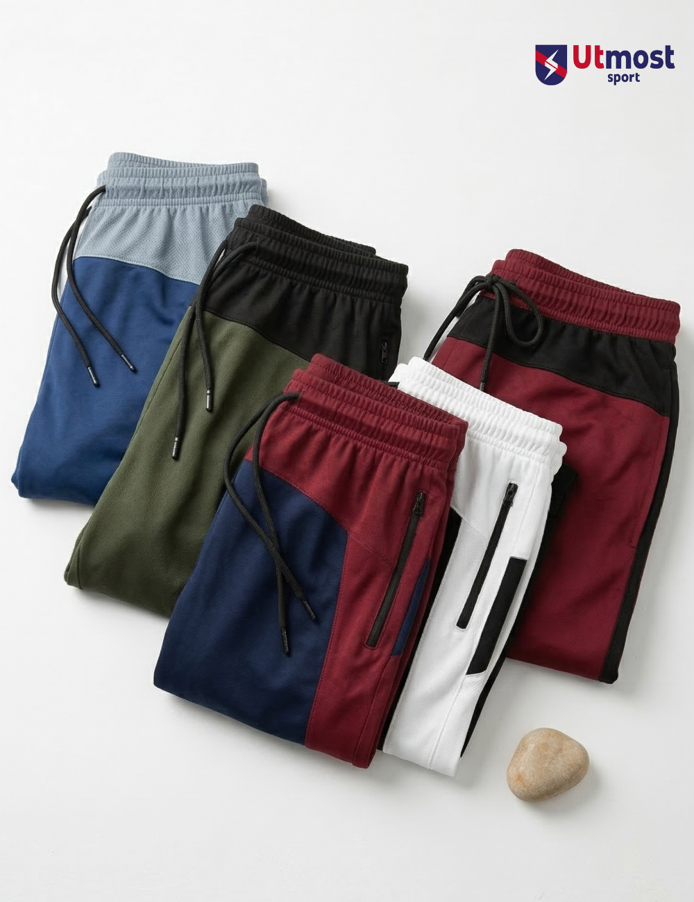 SHORTS WITH CONTRAST PANEL - B07