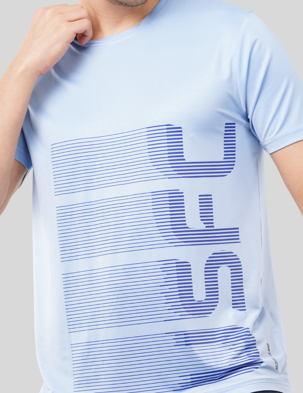 Nylon Feel Dry Fit T Shirt - USFC Blue (Vertical)