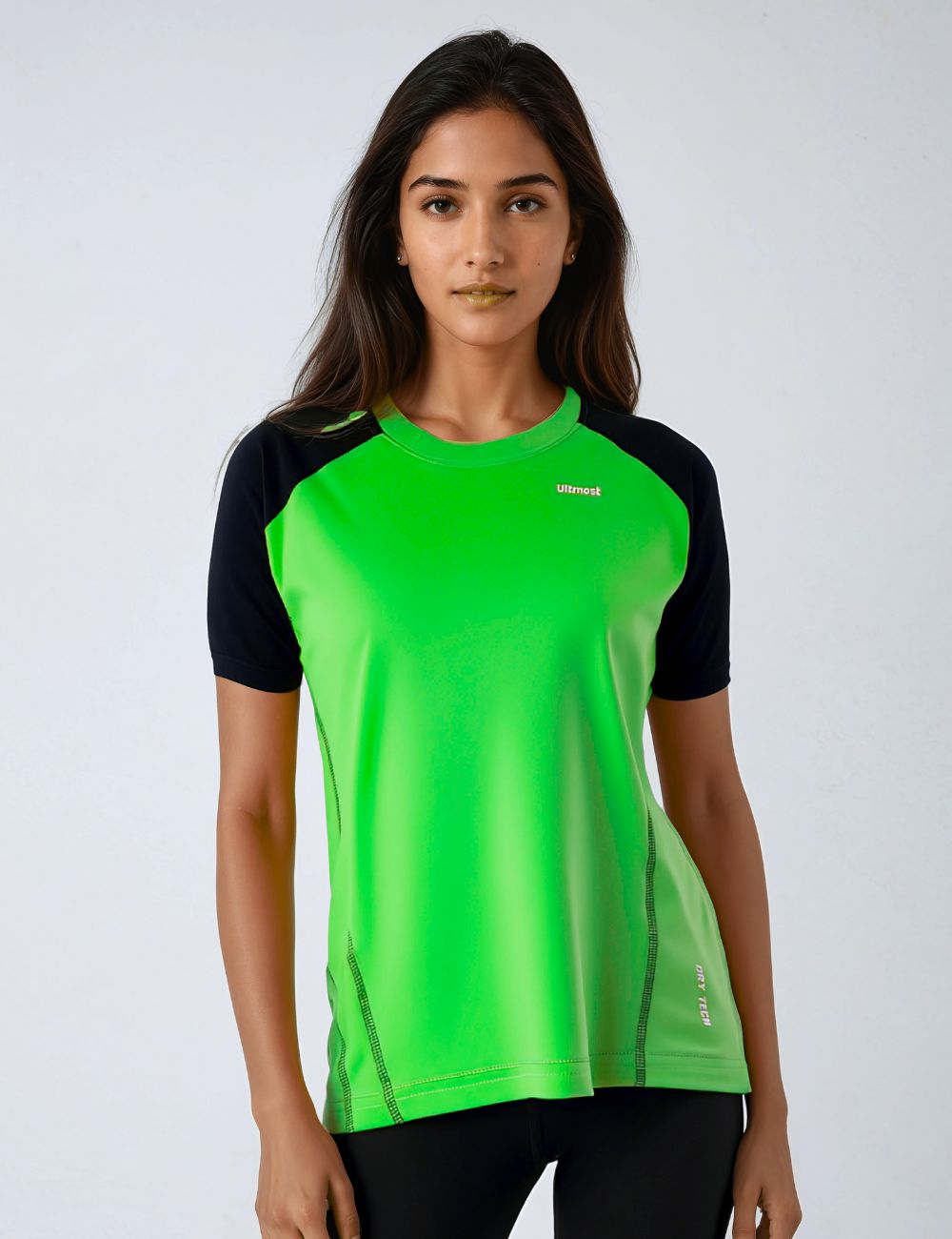 Ladies Polyester Dry Fit T-Shirt with Raglan Sleeves - X04(REGULAR FIT)