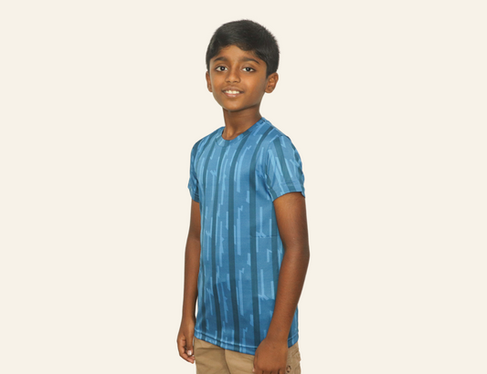 KIDS PRINTED DRY FIT T SHIRT - SK91
