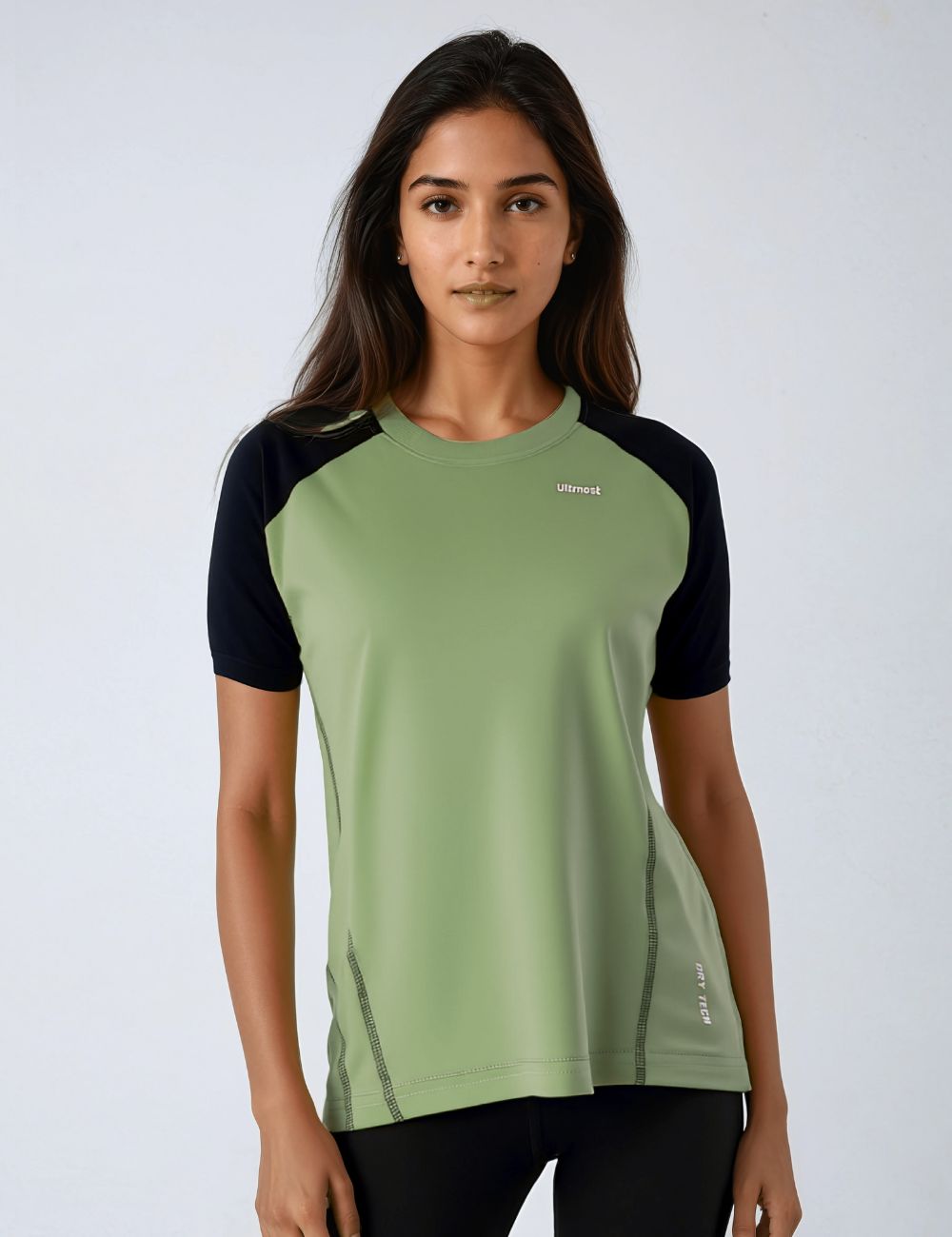 Ladies Polyester Dry Fit T-Shirt with Raglan Sleeves - X04(REGULAR FIT)