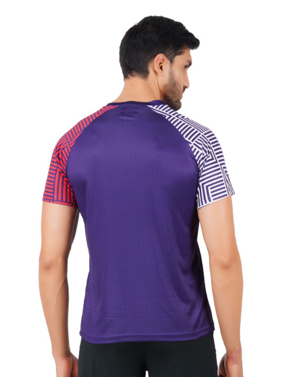 DRY FIT ROUND NECK T SHIRT - NAVY RAGLAN SLEEVE S26
