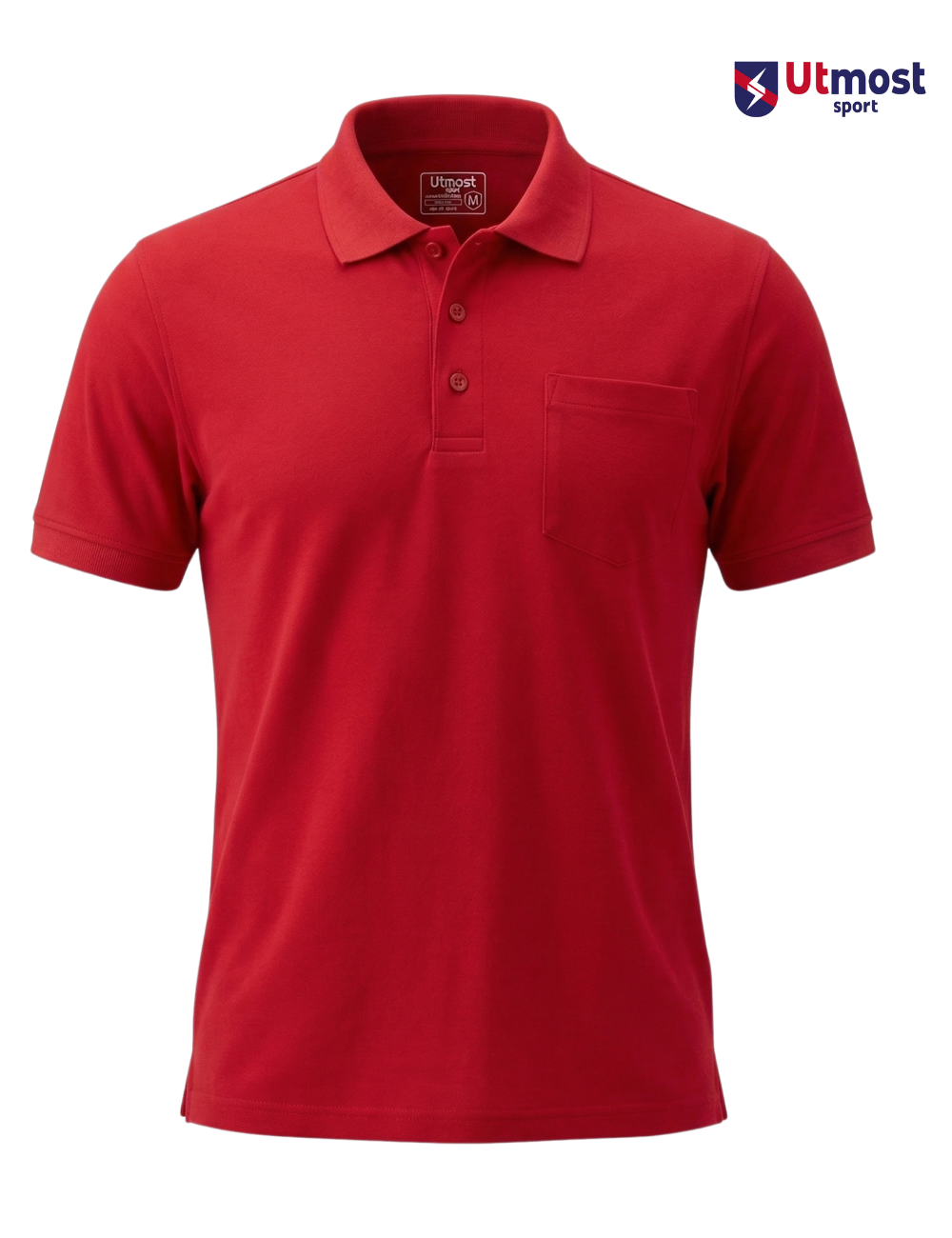 POLYSTER POLO T SHIRT WITH POCKET - A14
