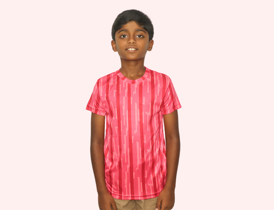 KIDS PRINTED DRY FIT T SHIRT - SK92