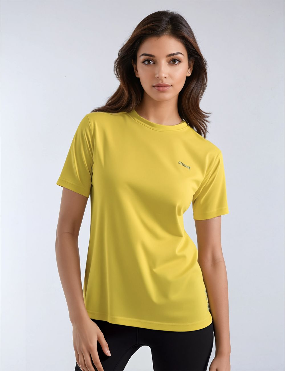 LADIES ROUND NECK PLAIN DRY FIT T SHIRT - XO2 (REGULAR FIT)