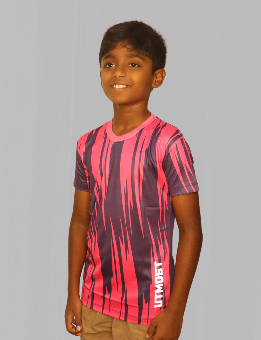KIDS PRINTED DRY FIT T SHIRT - SK24