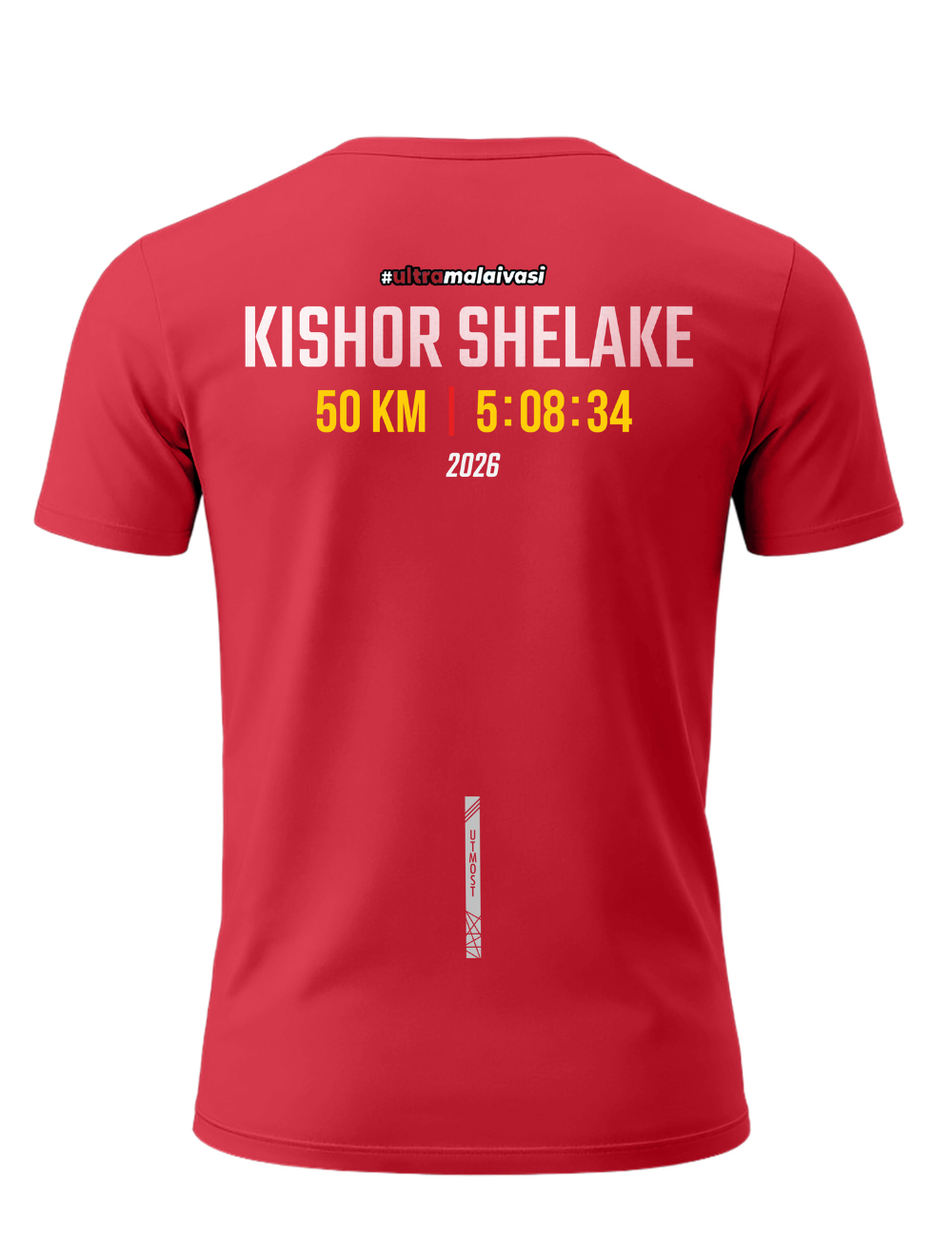 Regular fit - 50 K Finisher T-Shirt – Personalized with Name & Official Finish Time