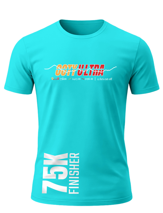 Regular fit - 75 K Finisher T-Shirt – Personalized with Name & Official Finish Time