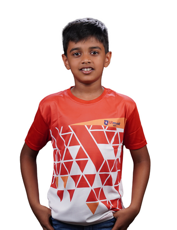 KIDS PRINTED DRY FIT T SHIRT - SK36