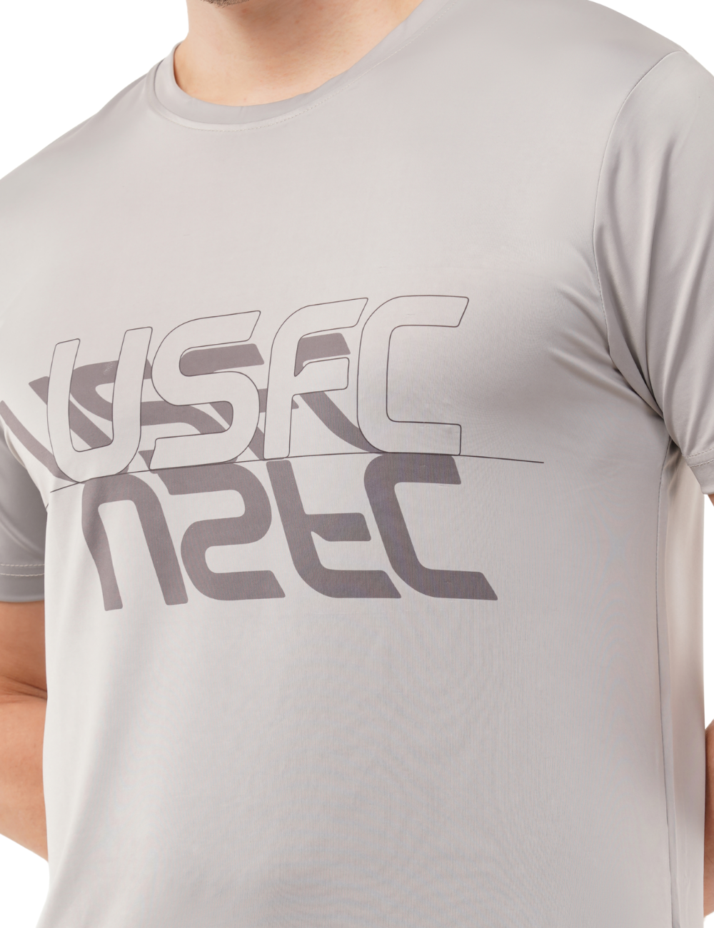Nylon Feel Dry Fit T Shirt - USFC Grey
