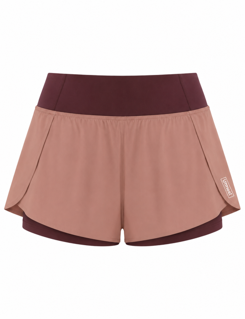 Ladies light weight Running Shorts - C801 (Rose Gold)