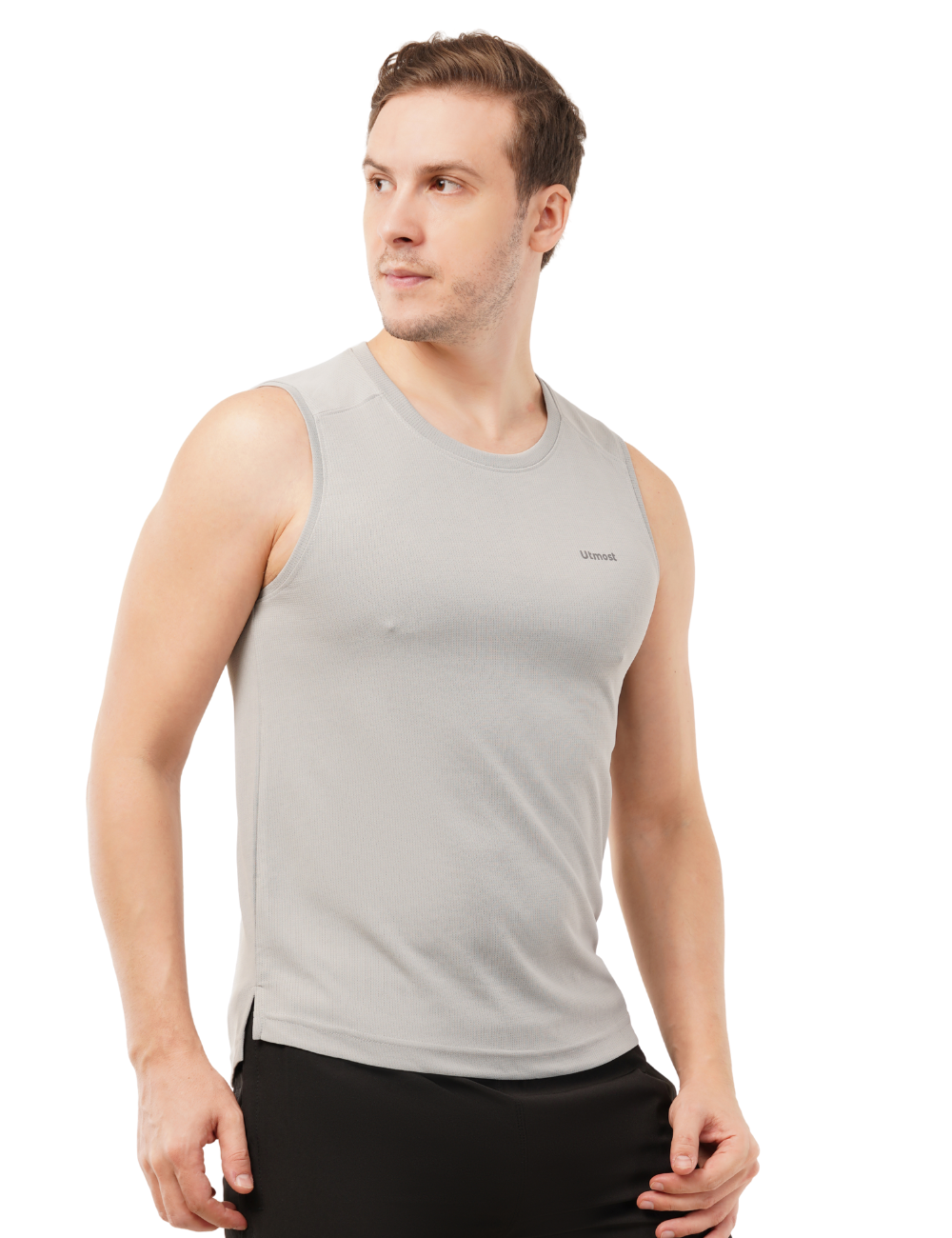Dry Fit Singlet A53 - Light Gray