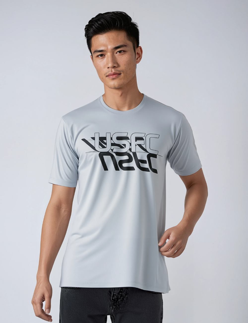Nylon Feel Dry Fit T Shirt - USFC Grey
