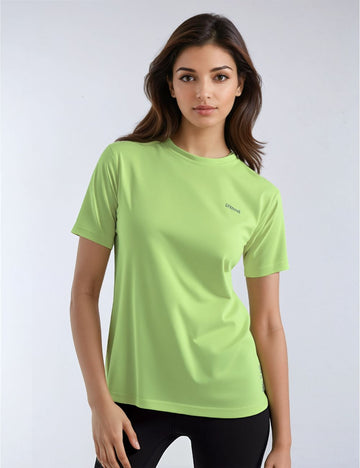 LADIES ROUND NECK PLAIN DRY FIT T SHIRT - XO2 (REGULAR FIT)