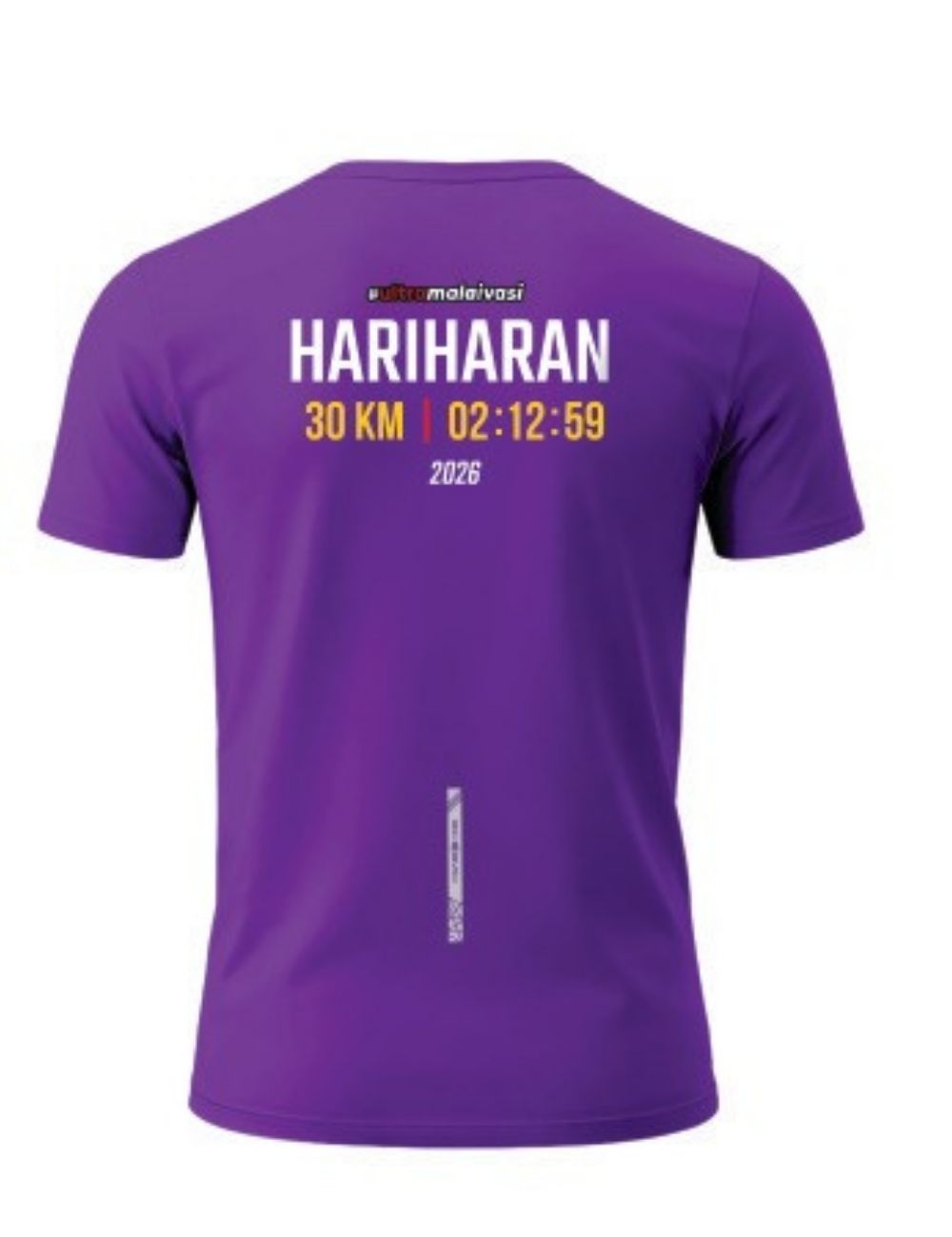 Regular fit - 30 K Finisher T-Shirt – Personalized with Name & Official Finish Time