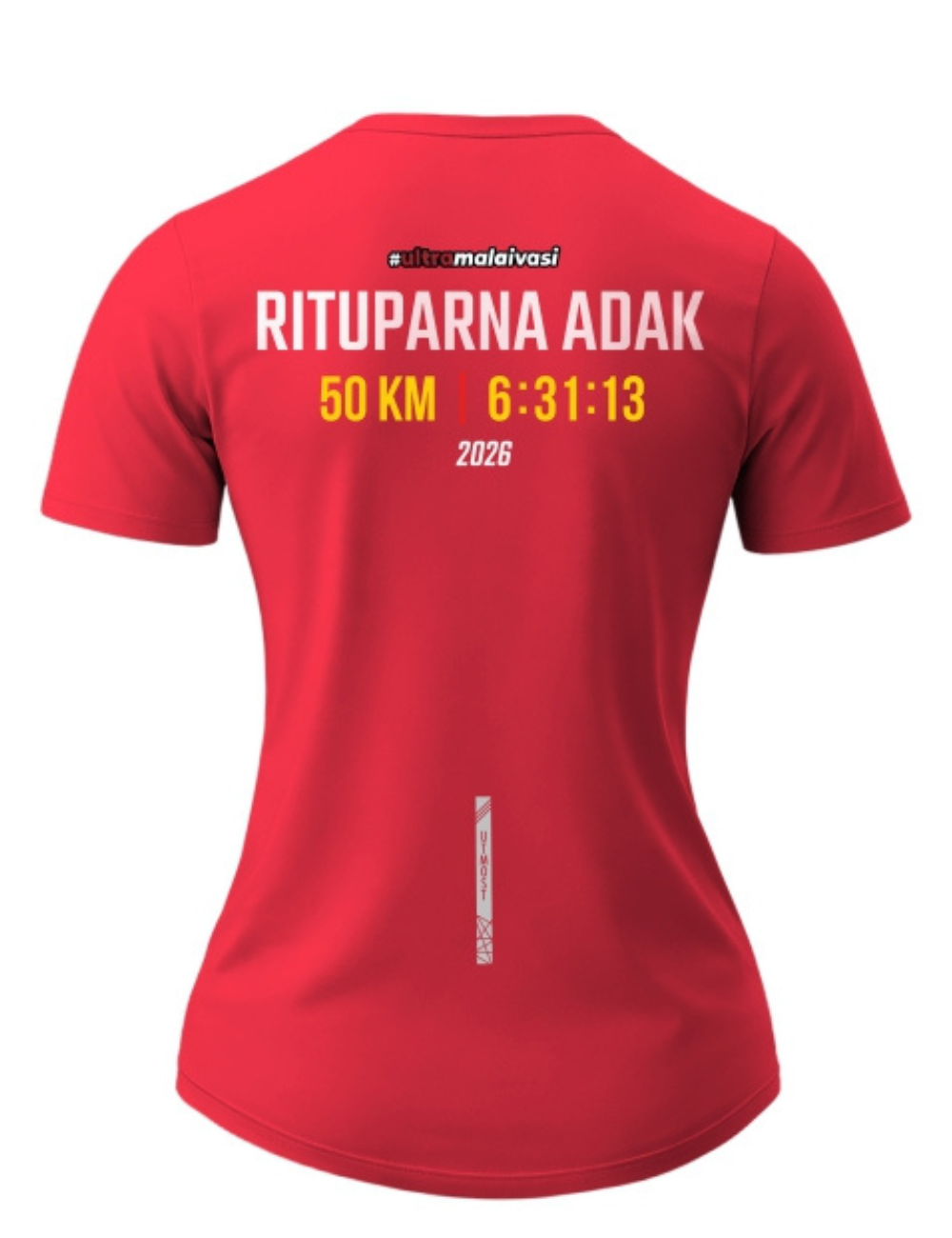 Ladies Fit - 50 K Finisher T-Shirt – Personalized with Name & Official Finish Time