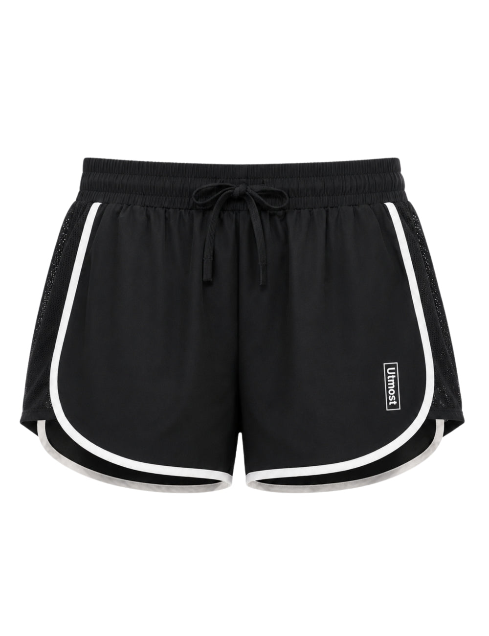 Ladies light weight Running Shorts - C802 (Black)