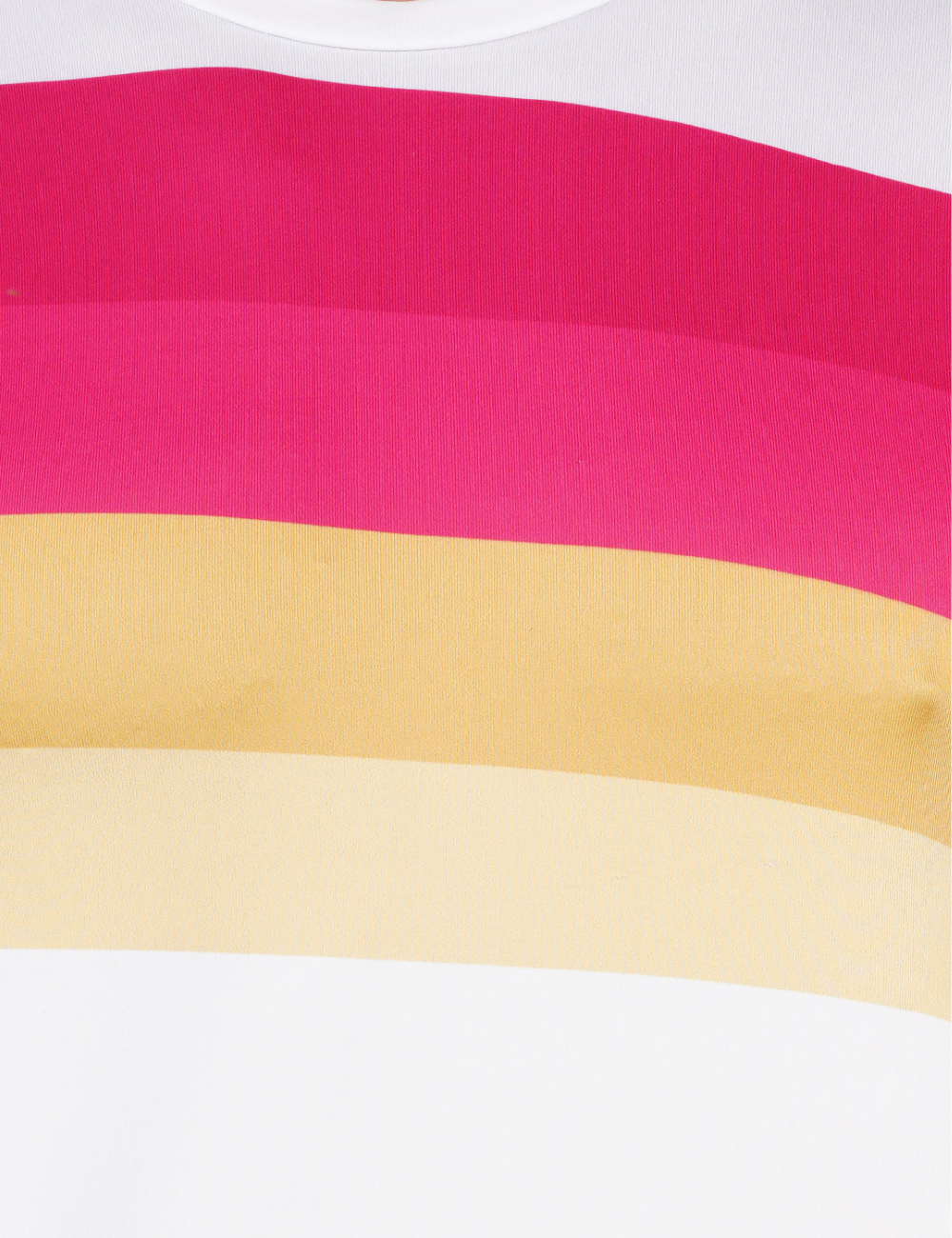 DRY FIT ROUND NECK T SHIRT - WHITE & MARRON - S30
