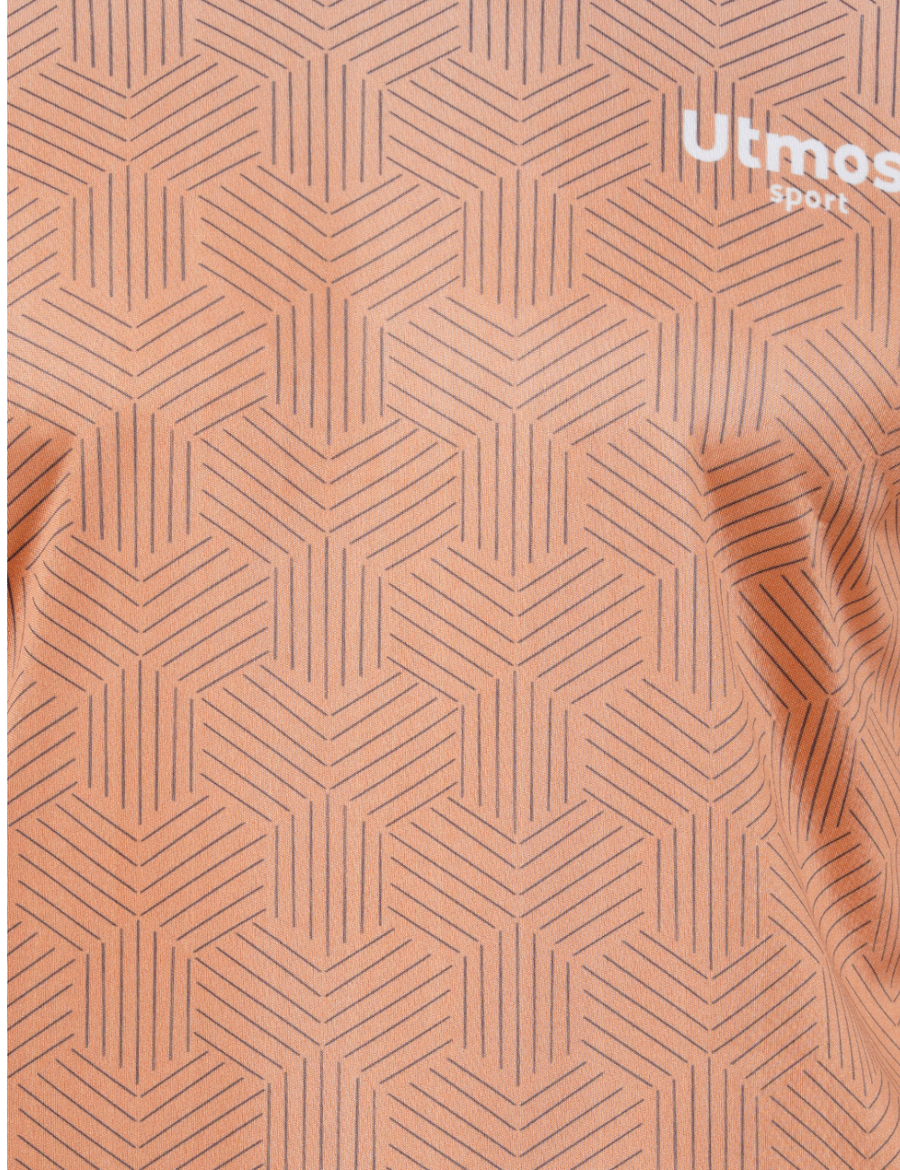 DRY FIT ROUND NECK T SHIRT-  BRONZE & BLACK PRINT - S14