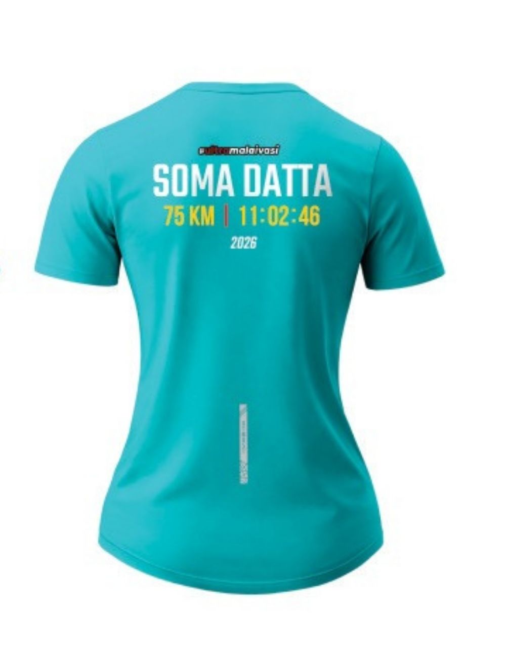 Ladies Fit - 75 K Finisher T-Shirt – Personalized with Name & Official Finish Time