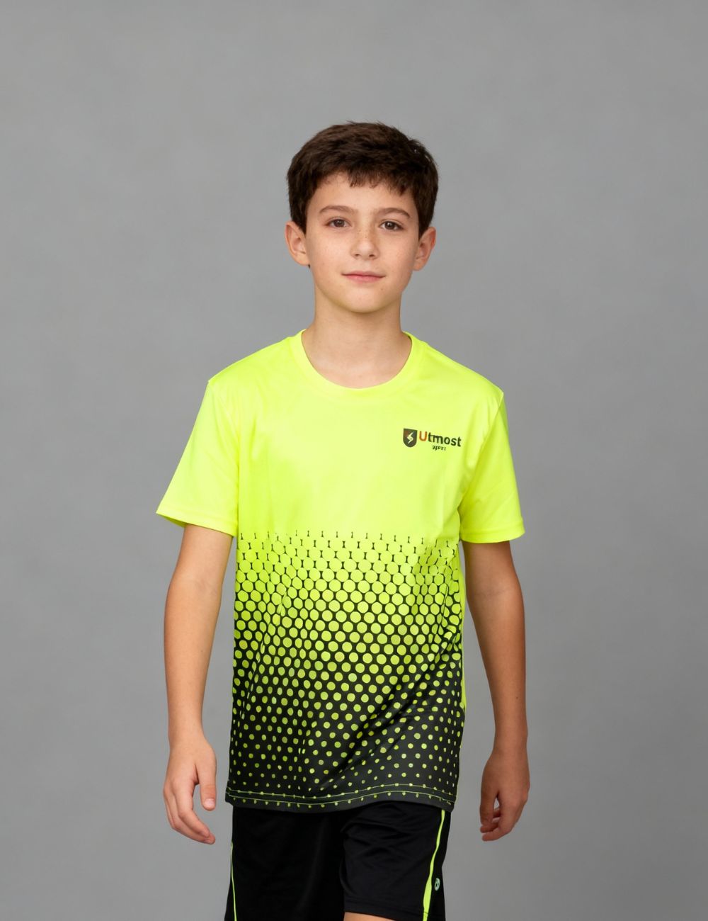 KIDS PRINTED DRY FIT T SHIRT - SK32