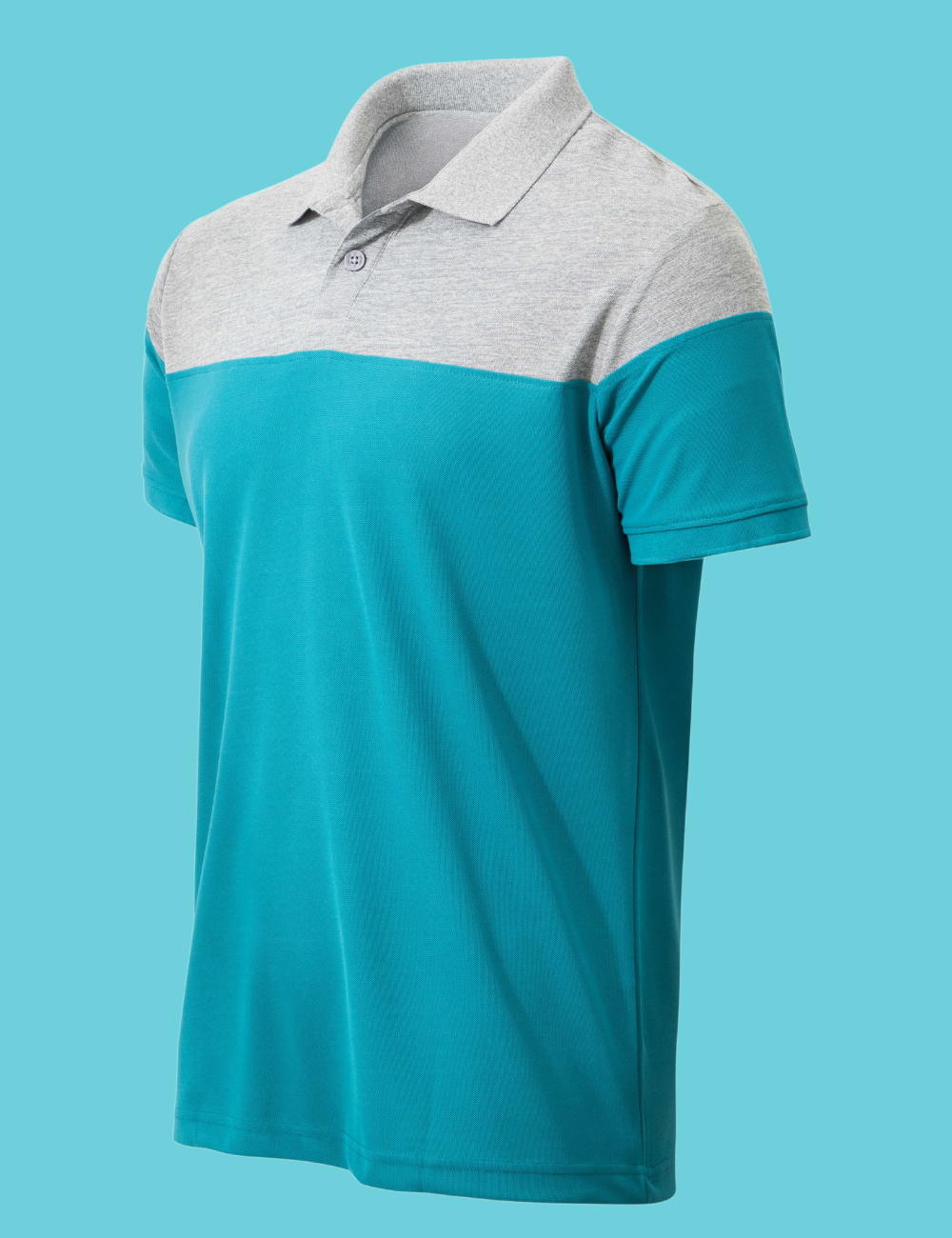 DUAL COLOUR POLO T SHIRT WITHOUT POCKET - A24