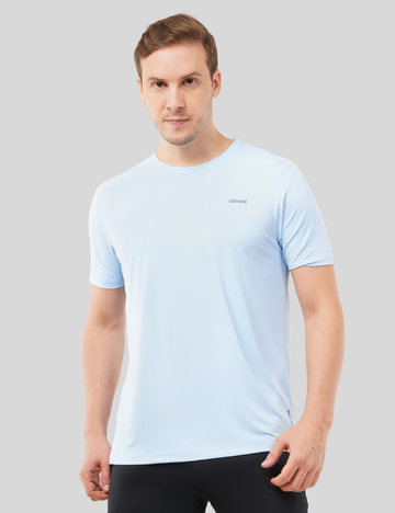 Nylon Feel Dry Fit T Shirt M22- USFC Light Blue