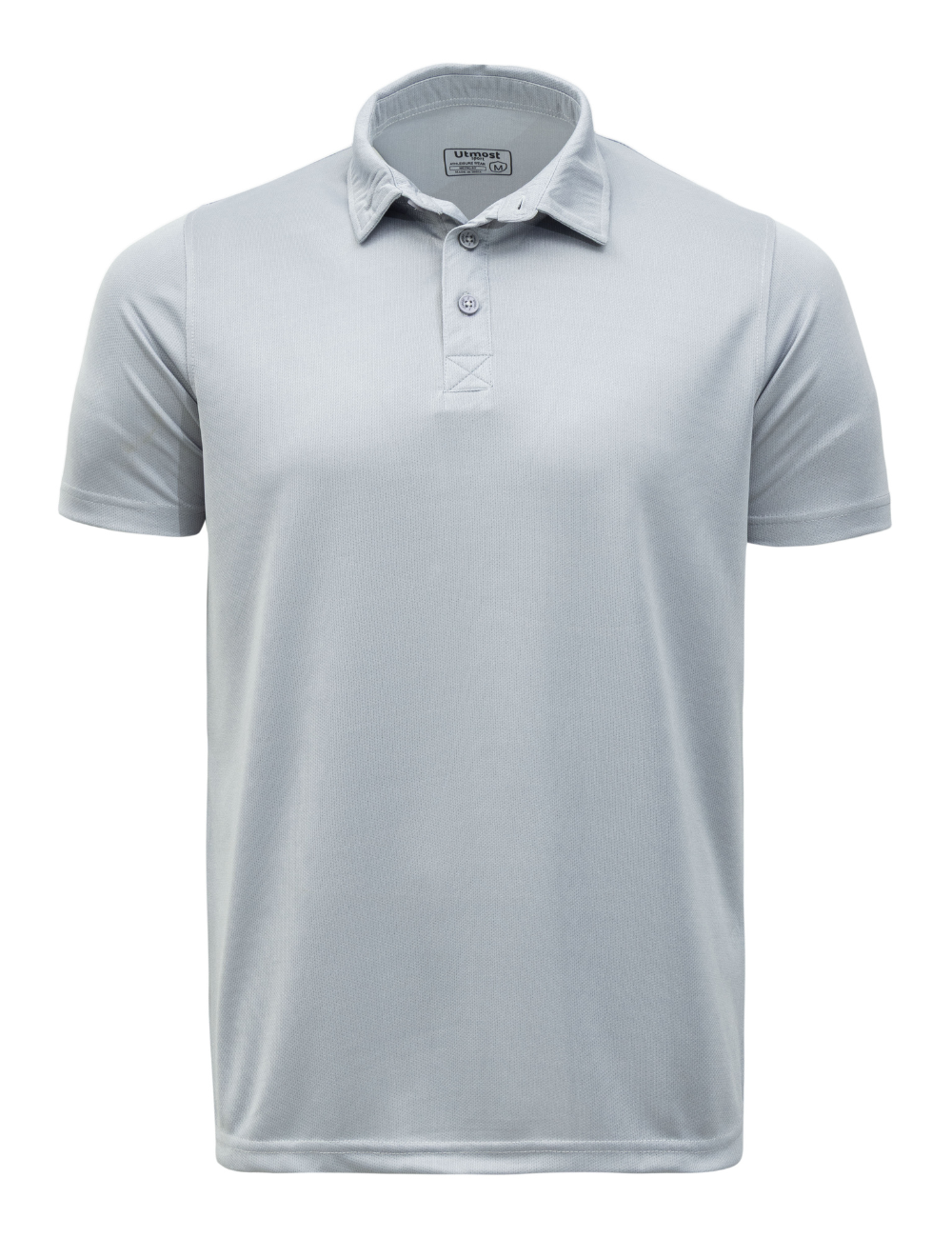 SELF COLLAR DOT KNIT POLYSTER POLO - A26