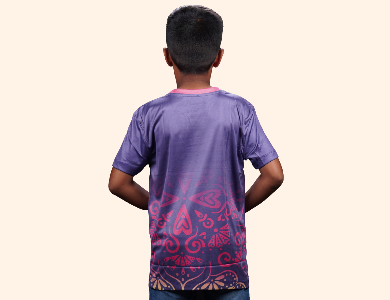 KIDS PRINTED DRY FIT T SHIRT - SK25