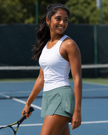 Ladies light weight Running Shorts - C801 (Mint)