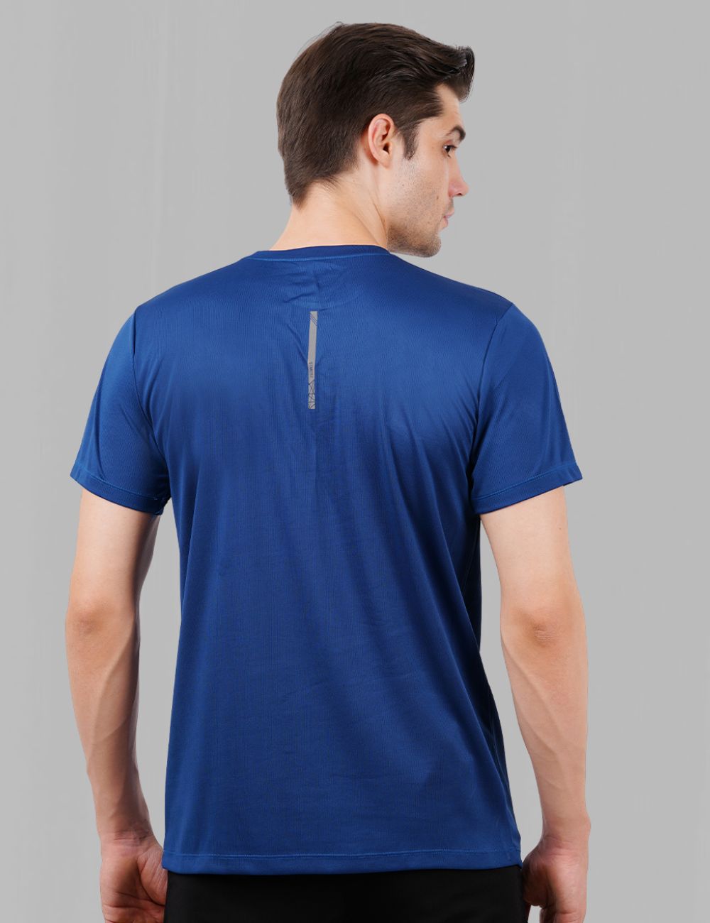 ROUND NECK DOT KNIT DRY FIT T SHIRT - A18