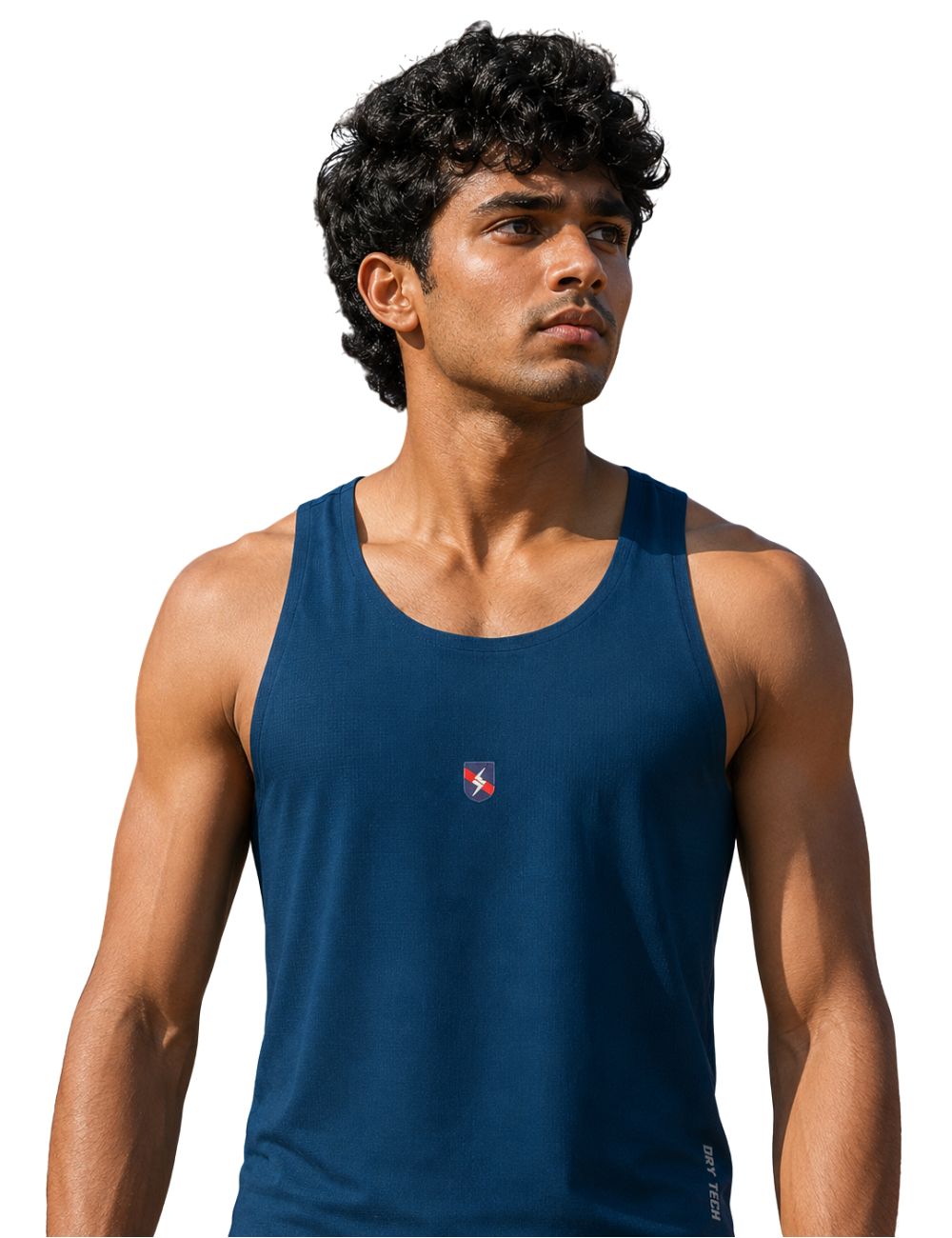 Seamless Dry Fit Singlet A53M - Navy