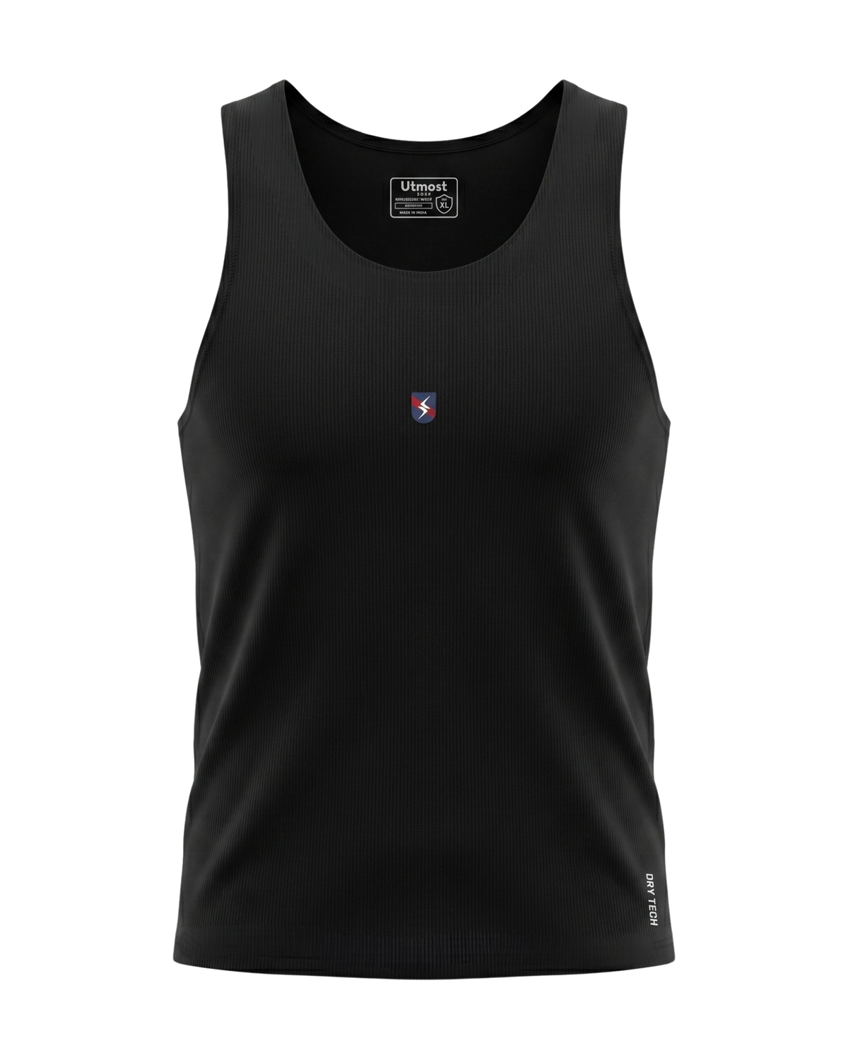 Seamless Dry Fit Singlet A53M - Black